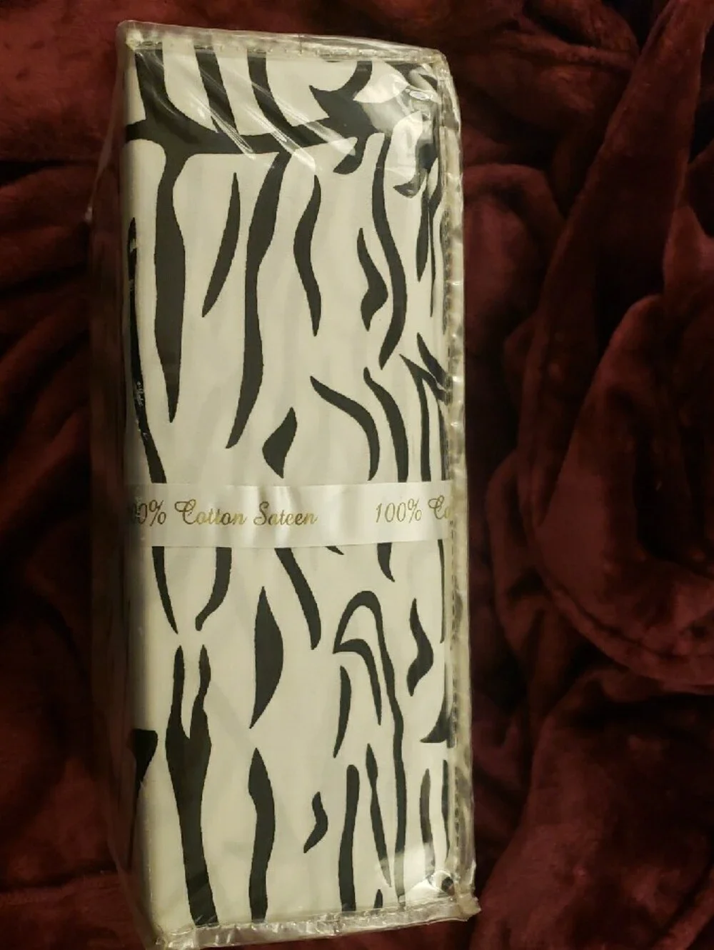Regal Collection Luxury 4 Piece King Sheet Set Zebra Print 100% Cotton Sateen